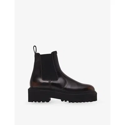Maje Chelsea Boots In Brown