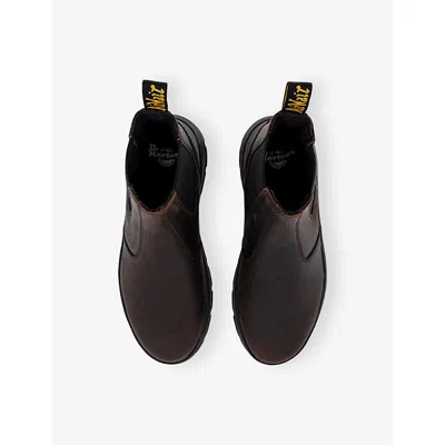 Dr. Martens Leather Chelsea Boots In Brown