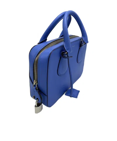 Bally Zipper Shoulder Bag In Blue
