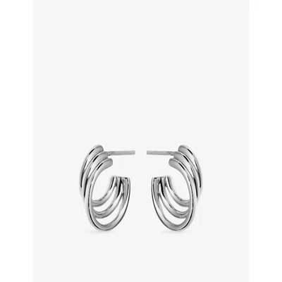 Shaun Leane Womens Bound Size 3 Sterling-silver Hoop Earrings In Metallic