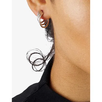 Shaun Leane Womens Bound Size 3 Sterling-silver Hoop Earrings In Metallic