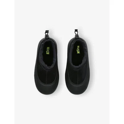 Ugg Black Kids' Tasman Weather Hybrid Suede Slippers Eur 36 /3.5 Uk In Black