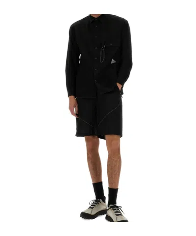 And Wander Belted Waist Shorts In Black