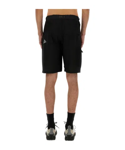 And Wander Belted Waist Shorts In Black