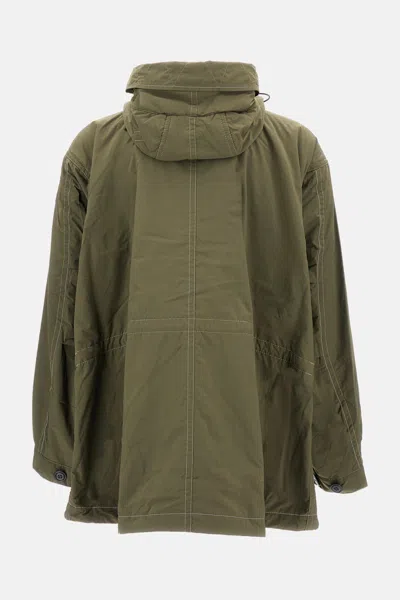 And Wander Water- And Oil-resistant Twill Technical Jacket In Green