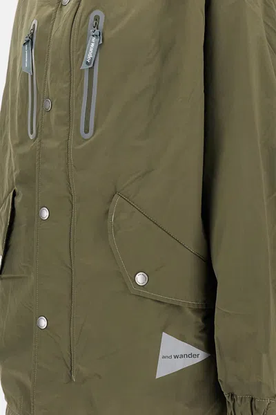 And Wander Water- And Oil-resistant Twill Technical Jacket In Green