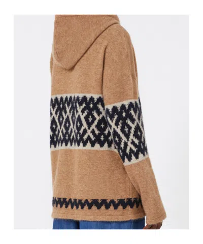 Max Mara Mohair-blend Jacquard Sweatshirt In Brown