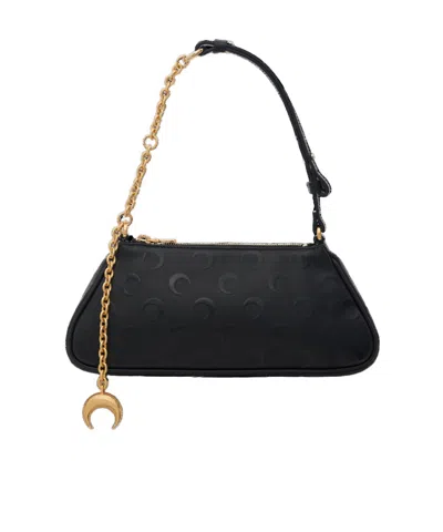 Marine Serre Moon Canvas Core Small Clutch Bag In Black