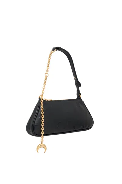 Marine Serre Moon Canvas Core Small Clutch Bag In Black