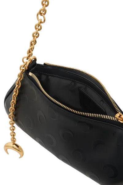 Marine Serre Moon Canvas Core Small Clutch Bag In Black