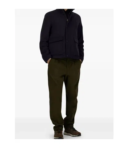 Herno High-neck Buttoned Jacket In Black