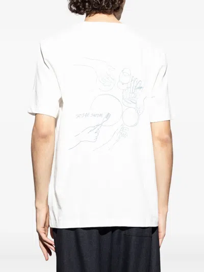 Samsoe & Samsoe Graphic-print T-shirt In White