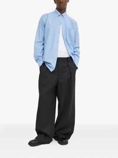 Les Deux Striped-pattern Shirt In Blue