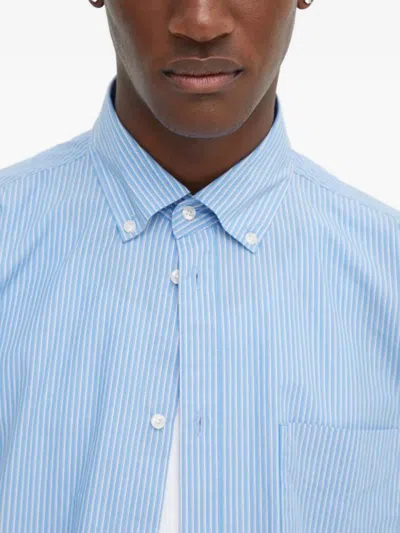 Les Deux Striped-pattern Shirt In Blue