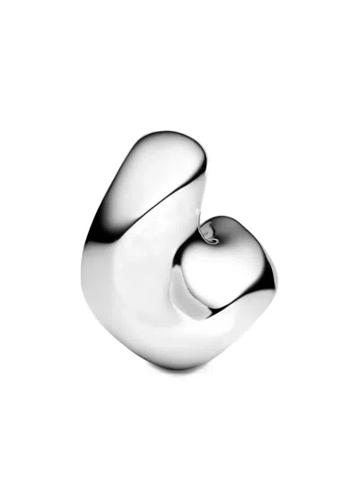 Maria Black Medium Saddle Earring In Metallic