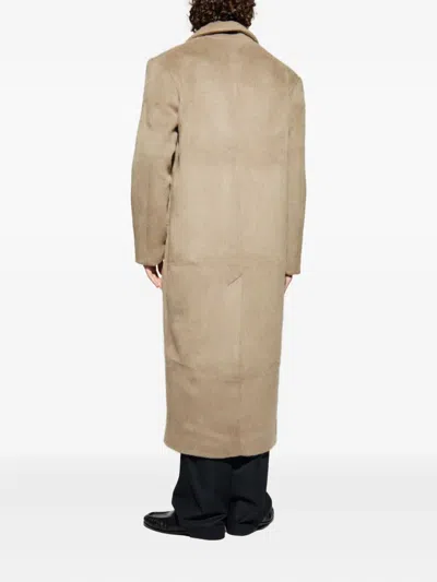 Samsoe & Samsoe Single-breasted Coat In Brown