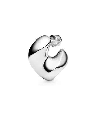 Maria Black Medium Saddle Earring In Metallic