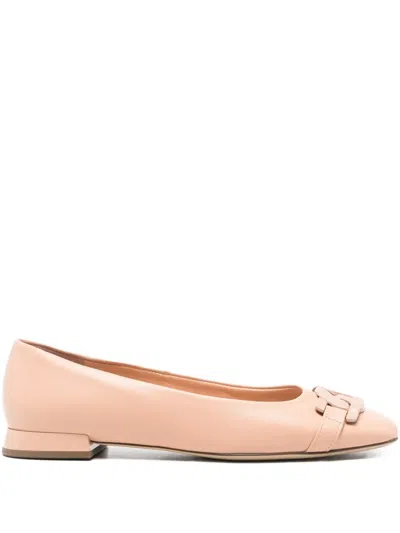 Hogl Chain-detail Ballet Flats In Pink