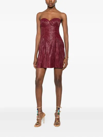 Cult Gaia Nella Mini Dress In Red