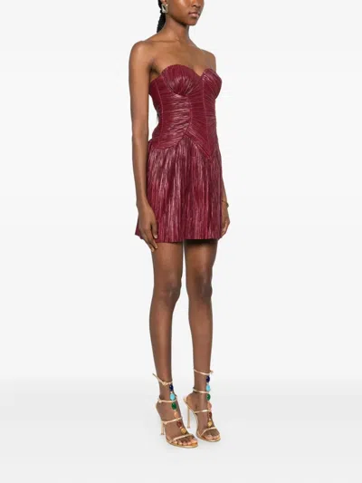 Cult Gaia Nella Mini Dress In Red