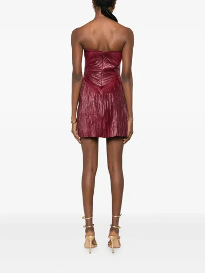 Cult Gaia Nella Mini Dress In Red