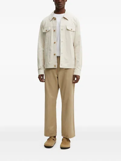 Les Deux Logo-embroidered Jacket In White