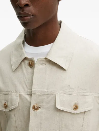 Les Deux Logo-embroidered Jacket In White