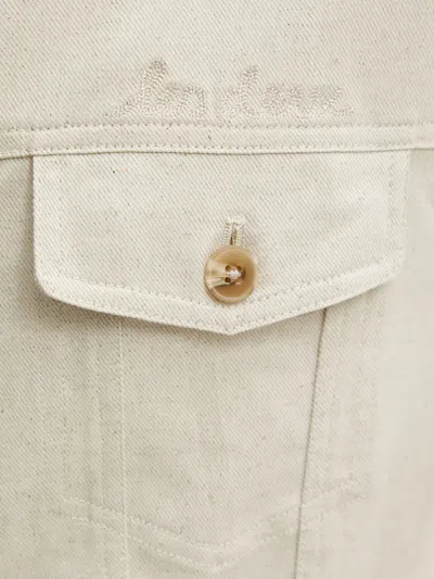 Les Deux Logo-embroidered Jacket In White