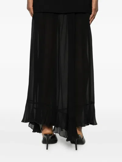 Isabelle Blanche Layered Skirt In Black