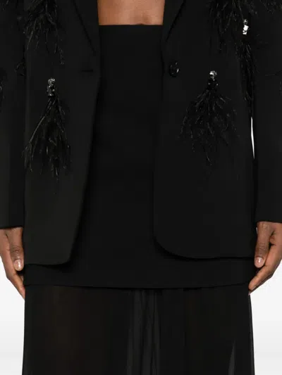 Isabelle Blanche Layered Skirt In Black