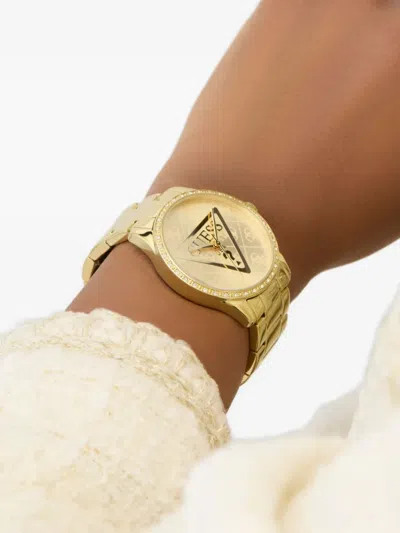 Guess Usa Crystal Quartz 38mm In Gold
