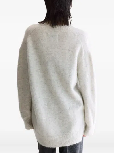 Bellerose Auris V-neck Sweater In White