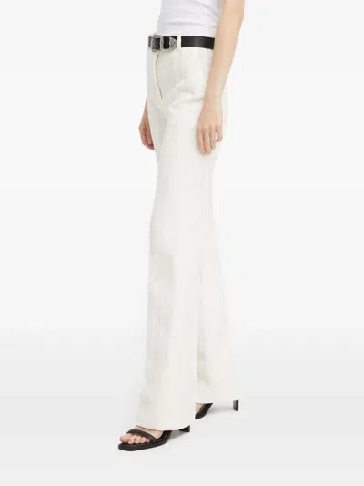 Iro Talisa Striped-pattern Trousers In White