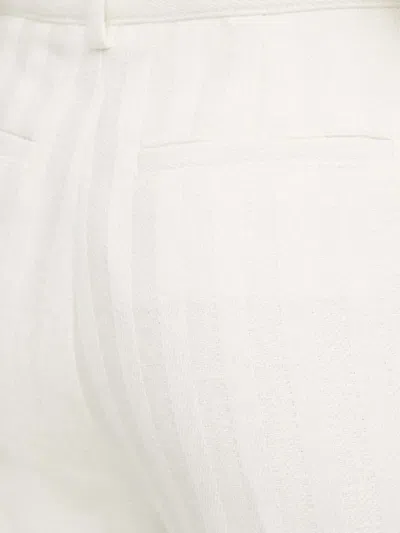 Iro Talisa Striped-pattern Trousers In White