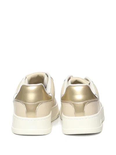 Liu •jo Leather Sneakers In Neutral