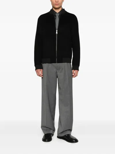 Amaranto Zip-fastening Jacket In Black