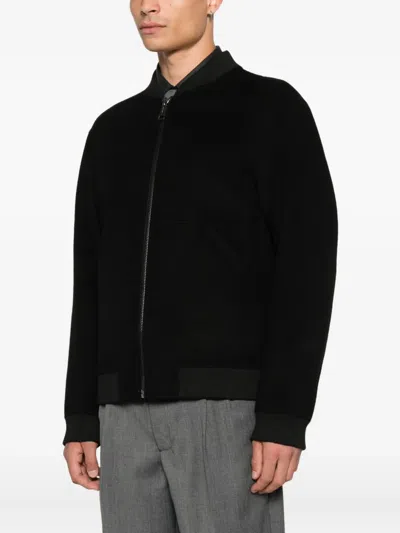 Amaranto Zip-fastening Jacket In Black