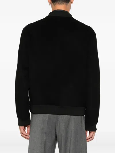 Amaranto Zip-fastening Jacket In Black