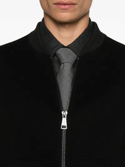 Amaranto Zip-fastening Jacket In Black