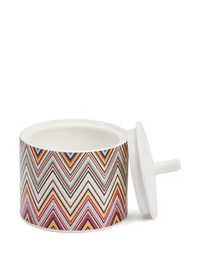Missoni Zigzag-pattern Sugar Pot (9cm X 9cm) In Multi
