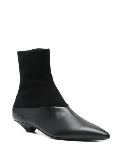 Sergio Rossi 30mm Pointed-toe Boots In Black
