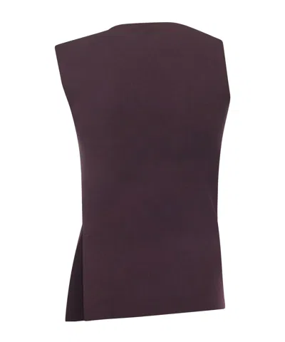 Courrèges Oblique Interlock Top In Purple