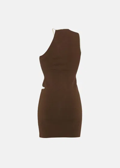 Paris Georgia Hollow Dress In Brown