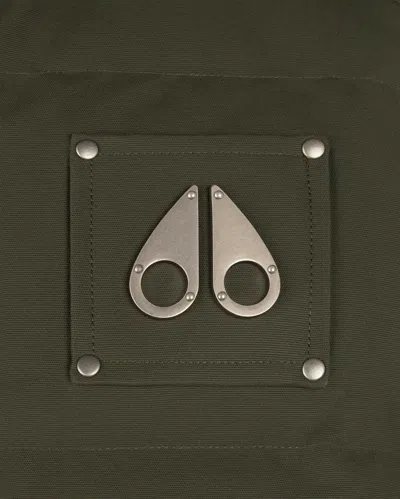 Moose Knuckles Sleeveless Down Vest In Green