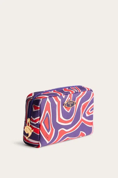 Pucci Labirinto-print Beauty Case In Blue