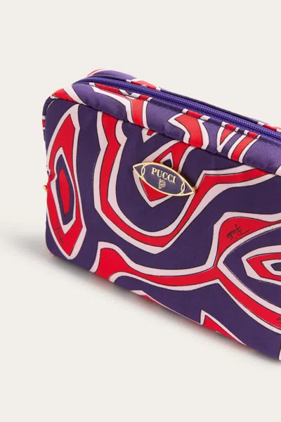 Pucci Labirinto-print Beauty Case In Blue