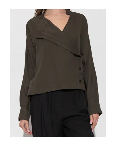 Iro Long Sleeve Shirt In Gray