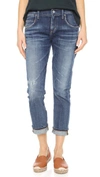 AGOLDE ISABEL SLIM BOYFRIEND ANKLE JEANS