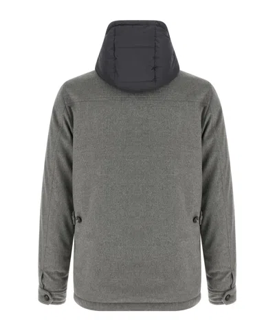 Moorer Wool And Cashmere Blend Jacket In Gray