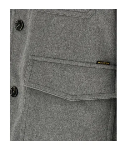 Moorer Wool And Cashmere Blend Jacket In Gray